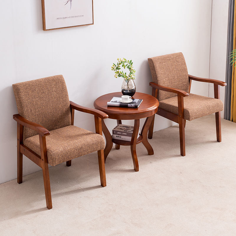 Contemporary Style Kitchen Square Dining Chair Parsons Dining Arm Chair Clearhalo ' kitchen&dining_furn' 'Dining Chairs' 'Dining Tables & Seating' 'dining_chair' 'furn' 'furn_dining_chair' 'Furniture' 'furniture_dining_chair' 'Kitchen & Dining Furniture' 'kitchen' 3836199