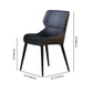 Scandinavian Style Faux Leather Dining Chair Solid Back Chair with 4 Black Finish Legs Clearhalo ' kitchen&dining_furn' 'Dining Chairs' 'Dining Tables & Seating' 'dining_chair' 'furn' 'furn_dining_chair' 'Furniture' 'furniture_dining_chair' 'Kitchen & Dining Furniture' 'kitchen' 3836229