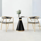 Modern Velvet Dining Chair 30''H Open Back Dining Side Chair with Metal Base for Restaurant Clearhalo ' kitchen&dining_furn' 'Dining Chairs' 'Dining Tables & Seating' 'dining_chair' 'furn' 'furn_dining_chair' 'Furniture' 'furniture_dining_chair' 'Kitchen & Dining Furniture' 'kitchen' 3836268