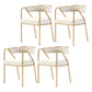 Modern Velvet Dining Chair 30''H Open Back Dining Side Chair with Metal Base for Restaurant Off-White 4 Piece Set Brass Gold Clearhalo ' kitchen&dining_furn' 'Dining Chairs' 'Dining Tables & Seating' 'dining_chair' 'furn' 'furn_dining_chair' 'Furniture' 'furniture_dining_chair' 'Kitchen & Dining Furniture' 'kitchen' 3836272