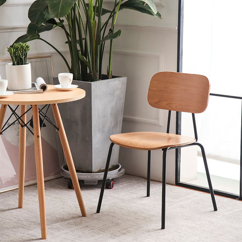 Metal Industrial Style Dining Side Chair Indoor Open Back Dining Side Chair Clearhalo ' kitchen&dining_furn' 'Dining Chairs' 'Dining Tables & Seating' 'dining_chair' 'furn' 'furn_dining_chair' 'Furniture' 'furniture_dining_chair' 'Kitchen & Dining Furniture' 'kitchen' 3836291