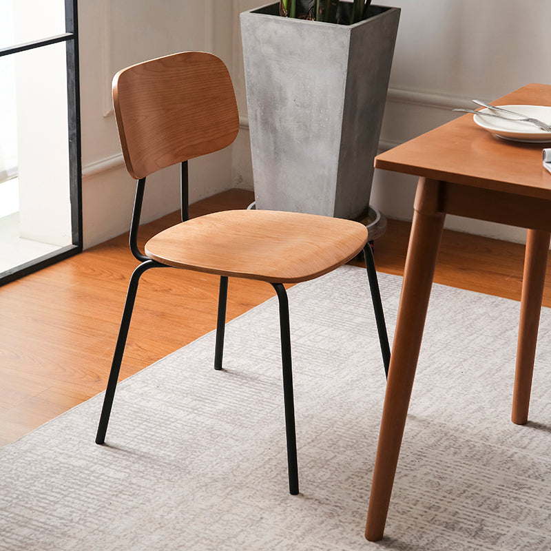 Metal Industrial Style Dining Side Chair Indoor Open Back Dining Side Chair Clearhalo ' kitchen&dining_furn' 'Dining Chairs' 'Dining Tables & Seating' 'dining_chair' 'furn' 'furn_dining_chair' 'Furniture' 'furniture_dining_chair' 'Kitchen & Dining Furniture' 'kitchen' 3836296