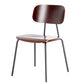 Metal Industrial Style Dining Side Chair Indoor Open Back Dining Side Chair Dark Brown 1 Piece Clearhalo ' kitchen&dining_furn' 'Dining Chairs' 'Dining Tables & Seating' 'dining_chair' 'furn' 'furn_dining_chair' 'Furniture' 'furniture_dining_chair' 'Kitchen & Dining Furniture' 'kitchen' 3836298