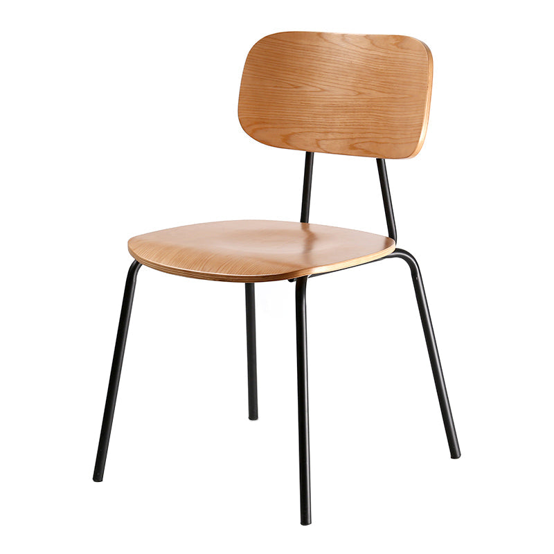 Metal Industrial Style Dining Side Chair Indoor Open Back Dining Side Chair Light Brown 1 Piece Clearhalo ' kitchen&dining_furn' 'Dining Chairs' 'Dining Tables & Seating' 'dining_chair' 'furn' 'furn_dining_chair' 'Furniture' 'furniture_dining_chair' 'Kitchen & Dining Furniture' 'kitchen' 3836303