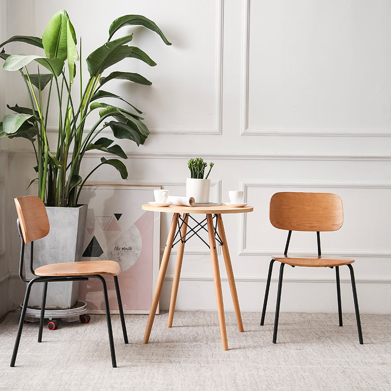 Metal Industrial Style Dining Side Chair Indoor Open Back Dining Side Chair Clearhalo ' kitchen&dining_furn' 'Dining Chairs' 'Dining Tables & Seating' 'dining_chair' 'furn' 'furn_dining_chair' 'Furniture' 'furniture_dining_chair' 'Kitchen & Dining Furniture' 'kitchen' 3836311