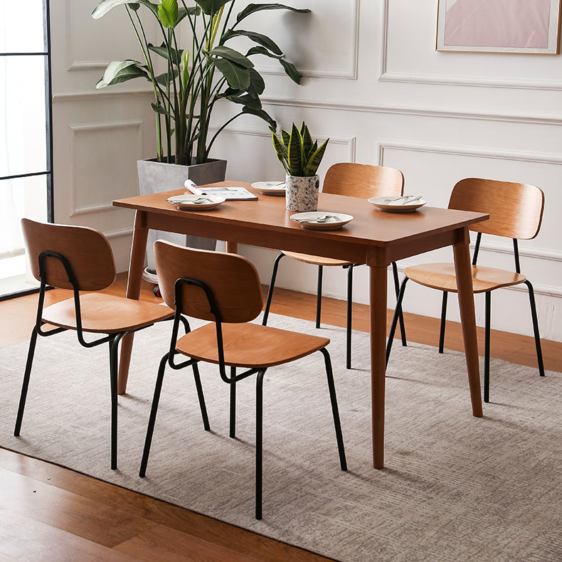 Metal Industrial Style Dining Side Chair Indoor Open Back Dining Side Chair Clearhalo ' kitchen&dining_furn' 'Dining Chairs' 'Dining Tables & Seating' 'dining_chair' 'furn' 'furn_dining_chair' 'Furniture' 'furniture_dining_chair' 'Kitchen & Dining Furniture' 'kitchen' 3836316