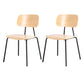 Metal Industrial Style Dining Side Chair Indoor Open Back Dining Side Chair Natural 2 Piece Set Clearhalo ' kitchen&dining_furn' 'Dining Chairs' 'Dining Tables & Seating' 'dining_chair' 'furn' 'furn_dining_chair' 'Furniture' 'furniture_dining_chair' 'Kitchen & Dining Furniture' 'kitchen' 3836318