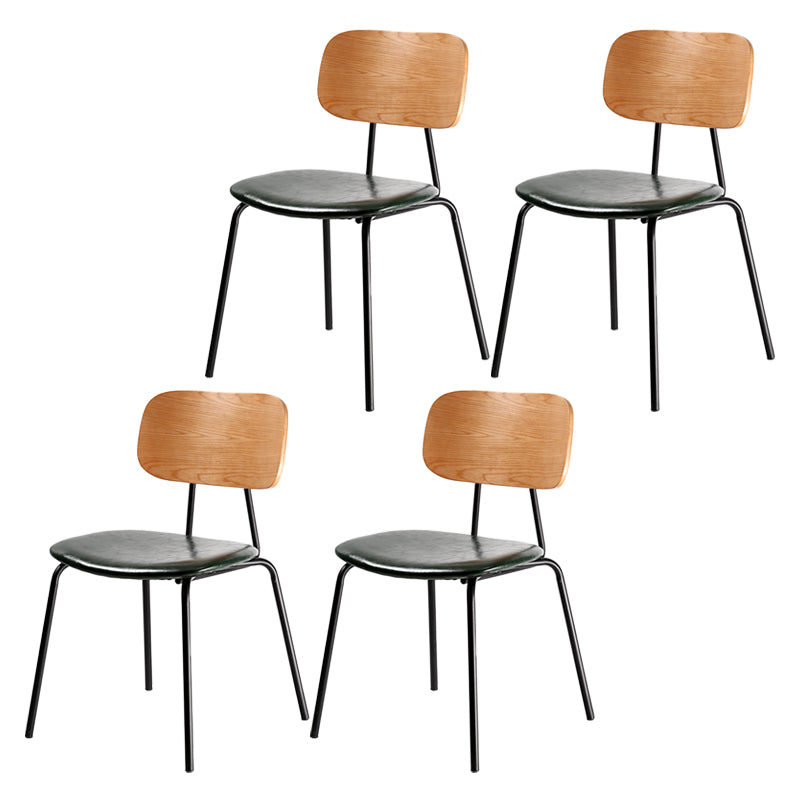 Metal Industrial Style Dining Side Chair Indoor Open Back Dining Side Chair Green 4 Piece Set Clearhalo ' kitchen&dining_furn' 'Dining Chairs' 'Dining Tables & Seating' 'dining_chair' 'furn' 'furn_dining_chair' 'Furniture' 'furniture_dining_chair' 'Kitchen & Dining Furniture' 'kitchen' 3836322