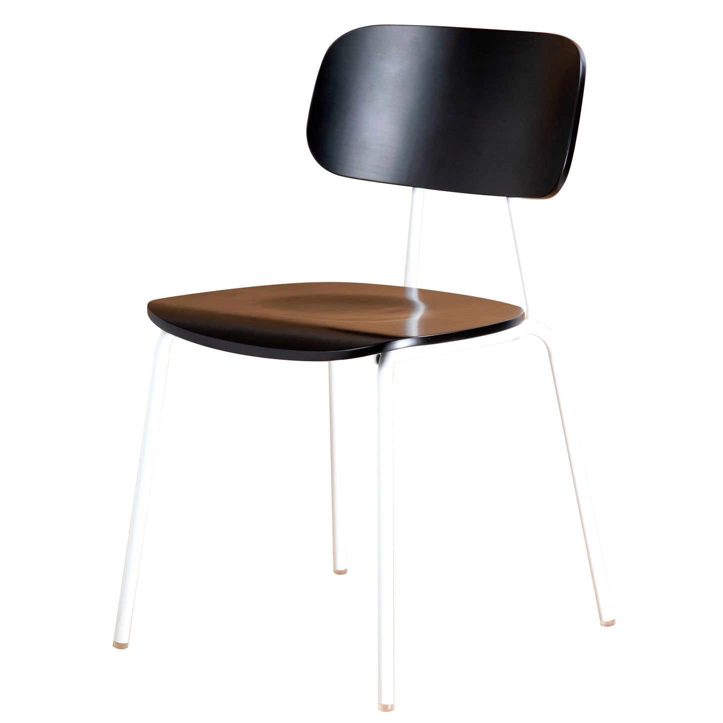 Metal Industrial Style Dining Side Chair Indoor Open Back Dining Side Chair Black White 1 Piece Clearhalo ' kitchen&dining_furn' 'Dining Chairs' 'Dining Tables & Seating' 'dining_chair' 'furn' 'furn_dining_chair' 'Furniture' 'furniture_dining_chair' 'Kitchen & Dining Furniture' 'kitchen' 3836323