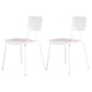Metal Industrial Style Dining Side Chair Indoor Open Back Dining Side Chair White 2 Piece Set Clearhalo ' kitchen&dining_furn' 'Dining Chairs' 'Dining Tables & Seating' 'dining_chair' 'furn' 'furn_dining_chair' 'Furniture' 'furniture_dining_chair' 'Kitchen & Dining Furniture' 'kitchen' 3836330