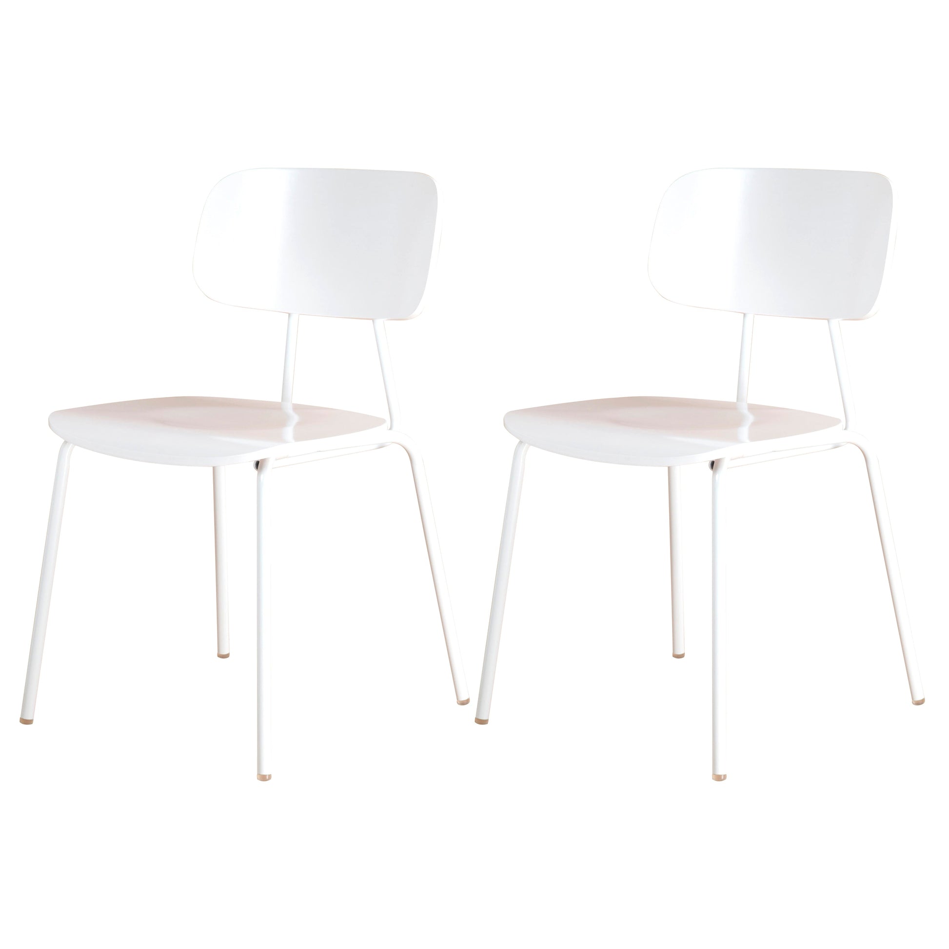 Metal Industrial Style Dining Side Chair Indoor Open Back Dining Side Chair White 2 Piece Set Clearhalo ' kitchen&dining_furn' 'Dining Chairs' 'Dining Tables & Seating' 'dining_chair' 'furn' 'furn_dining_chair' 'Furniture' 'furniture_dining_chair' 'Kitchen & Dining Furniture' 'kitchen' 3836330