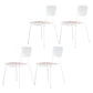 Metal Industrial Style Dining Side Chair Indoor Open Back Dining Side Chair White 4 Piece Set Clearhalo ' kitchen&dining_furn' 'Dining Chairs' 'Dining Tables & Seating' 'dining_chair' 'furn' 'furn_dining_chair' 'Furniture' 'furniture_dining_chair' 'Kitchen & Dining Furniture' 'kitchen' 3836331