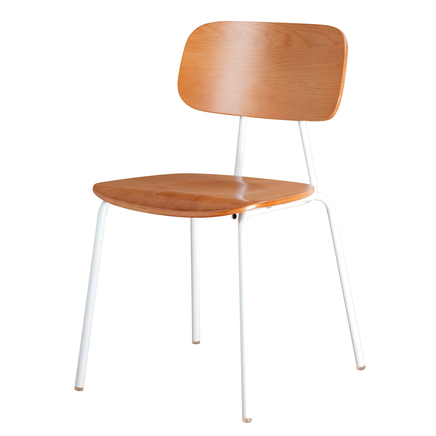 Metal Industrial Style Dining Side Chair Indoor Open Back Dining Side Chair White-Brown 1 Piece Clearhalo ' kitchen&dining_furn' 'Dining Chairs' 'Dining Tables & Seating' 'dining_chair' 'furn' 'furn_dining_chair' 'Furniture' 'furniture_dining_chair' 'Kitchen & Dining Furniture' 'kitchen' 3836332