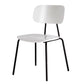 Metal Industrial Style Dining Side Chair Indoor Open Back Dining Side Chair White-Black 1 Piece Clearhalo ' kitchen&dining_furn' 'Dining Chairs' 'Dining Tables & Seating' 'dining_chair' 'furn' 'furn_dining_chair' 'Furniture' 'furniture_dining_chair' 'Kitchen & Dining Furniture' 'kitchen' 3836338