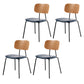 Metal Industrial Style Dining Side Chair Indoor Open Back Dining Side Chair Blue 4 Piece Set Clearhalo ' kitchen&dining_furn' 'Dining Chairs' 'Dining Tables & Seating' 'dining_chair' 'furn' 'furn_dining_chair' 'Furniture' 'furniture_dining_chair' 'Kitchen & Dining Furniture' 'kitchen' 3836346
