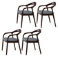 Minimalist Kitchen Opening Back Dining Arm Chair Solid Wood Dining Arm Chair Grey 4 Piece Set Clearhalo ' kitchen&dining_furn' 'Dining Chairs' 'Dining Tables & Seating' 'dining_chair' 'furn' 'furn_dining_chair' 'Furniture' 'furniture_dining_chair' 'Kitchen & Dining Furniture' 'kitchen' 3836371