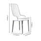 Scandinavian Dining Chairs with 4 Metal Legs Faux Leather Armless Chair for Home Clearhalo ' kitchen&dining_furn' 'Dining Chairs' 'Dining Tables & Seating' 'dining_chair' 'furn' 'furn_dining_chair' 'Furniture' 'furniture_dining_chair' 'Kitchen & Dining Furniture' 'kitchen' 3836396