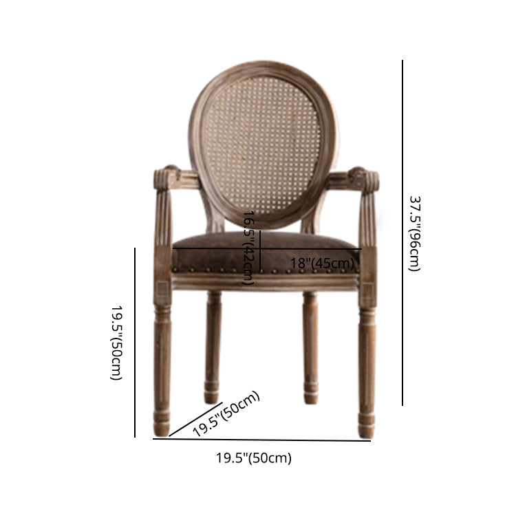 Solid Wood Farmhouse Dining Room Chair Matte Finish King Louis Back Side Chair Clearhalo ' kitchen&dining_furn' 'Dining Chairs' 'Dining Tables & Seating' 'dining_chair' 'furn' 'furn_dining_chair' 'Furniture' 'furniture_dining_chair' 'Kitchen & Dining Furniture' 'kitchen' 3836420
