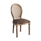 Solid Wood Farmhouse Dining Room Chair Matte Finish King Louis Back Side Chair Coffee 1 Piece Clearhalo ' kitchen&dining_furn' 'Dining Chairs' 'Dining Tables & Seating' 'dining_chair' 'furn' 'furn_dining_chair' 'Furniture' 'furniture_dining_chair' 'Kitchen & Dining Furniture' 'kitchen' 3836422