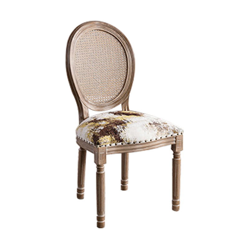 Solid Wood Farmhouse Dining Room Chair Matte Finish King Louis Back Side Chair Brown 1 Piece Clearhalo ' kitchen&dining_furn' 'Dining Chairs' 'Dining Tables & Seating' 'dining_chair' 'furn' 'furn_dining_chair' 'Furniture' 'furniture_dining_chair' 'Kitchen & Dining Furniture' 'kitchen' 3836425