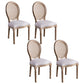 Solid Wood Farmhouse Dining Room Chair Matte Finish King Louis Back Side Chair Light Gray 4 Piece Set Clearhalo ' kitchen&dining_furn' 'Dining Chairs' 'Dining Tables & Seating' 'dining_chair' 'furn' 'furn_dining_chair' 'Furniture' 'furniture_dining_chair' 'Kitchen & Dining Furniture' 'kitchen' 3836430