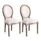Solid Wood Farmhouse Dining Room Chair Matte Finish King Louis Back Side Chair Off-White 2 Piece Set Clearhalo ' kitchen&dining_furn' 'Dining Chairs' 'Dining Tables & Seating' 'dining_chair' 'furn' 'furn_dining_chair' 'Furniture' 'furniture_dining_chair' 'Kitchen & Dining Furniture' 'kitchen' 3836432