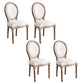 Solid Wood Farmhouse Dining Room Chair Matte Finish King Louis Back Side Chair Off-White 4 Piece Set Clearhalo ' kitchen&dining_furn' 'Dining Chairs' 'Dining Tables & Seating' 'dining_chair' 'furn' 'furn_dining_chair' 'Furniture' 'furniture_dining_chair' 'Kitchen & Dining Furniture' 'kitchen' 3836433