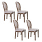 Solid Wood Farmhouse Dining Room Chair Matte Finish King Louis Back Side Chair White 4 Piece Set Clearhalo ' kitchen&dining_furn' 'Dining Chairs' 'Dining Tables & Seating' 'dining_chair' 'furn' 'furn_dining_chair' 'Furniture' 'furniture_dining_chair' 'Kitchen & Dining Furniture' 'kitchen' 3836436