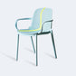 Contemporary Style Plastic Dining Armchair Multicolor Stackable Dining Chair Clearhalo ' kitchen&dining_furn' 'Dining Chairs' 'Dining Tables & Seating' 'dining_chair' 'furn' 'furn_dining_chair' 'Furniture' 'furniture_dining_chair' 'Kitchen & Dining Furniture' 'kitchen' 3836450