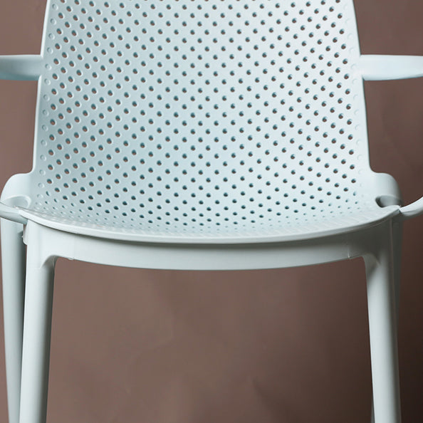 Contemporary Style Plastic Dining Armchair Multicolor Stackable Dining Chair Clearhalo ' kitchen&dining_furn' 'Dining Chairs' 'Dining Tables & Seating' 'dining_chair' 'furn' 'furn_dining_chair' 'Furniture' 'furniture_dining_chair' 'Kitchen & Dining Furniture' 'kitchen' 3836456