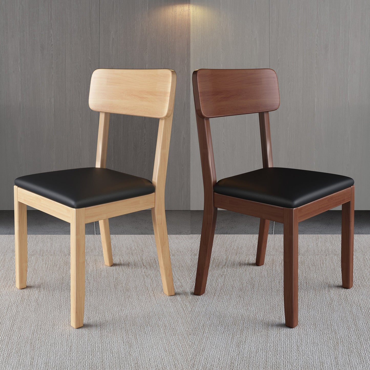 Modern Kitchen Square Dining Chair Open Back Dining Side Armless Chair Clearhalo ' kitchen&dining_furn' 'Dining Chairs' 'Dining Tables & Seating' 'dining_chair' 'furn' 'furn_dining_chair' 'Furniture' 'furniture_dining_chair' 'Kitchen & Dining Furniture' 'kitchen' 3836491