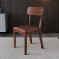Modern Kitchen Square Dining Chair Open Back Dining Side Armless Chair Brown 1 Piece Walnut Clearhalo ' kitchen&dining_furn' 'Dining Chairs' 'Dining Tables & Seating' 'dining_chair' 'furn' 'furn_dining_chair' 'Furniture' 'furniture_dining_chair' 'Kitchen & Dining Furniture' 'kitchen' 3836492