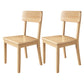 Modern Kitchen Square Dining Chair Open Back Dining Side Armless Chair Wood 2 Piece Set Natural Wood Clearhalo ' kitchen&dining_furn' 'Dining Chairs' 'Dining Tables & Seating' 'dining_chair' 'furn' 'furn_dining_chair' 'Furniture' 'furniture_dining_chair' 'Kitchen & Dining Furniture' 'kitchen' 3836521