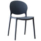 Scandinavian Plastic Dining Chair Open Back Side Chair with 4 Legs for Home Use Clearhalo ' kitchen&dining_furn' 'Dining Chairs' 'Dining Tables & Seating' 'dining_chair' 'furn' 'furn_dining_chair' 'Furniture' 'furniture_dining_chair' 'Kitchen & Dining Furniture' 'kitchen' 3836541