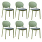 Scandinavian Plastic Dining Chair Open Back Side Chair with 4 Legs for Home Use Light Green Fabric 6 Piece Set Clearhalo ' kitchen&dining_furn' 'Dining Chairs' 'Dining Tables & Seating' 'dining_chair' 'furn' 'furn_dining_chair' 'Furniture' 'furniture_dining_chair' 'Kitchen & Dining Furniture' 'kitchen' 3836566