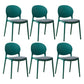Scandinavian Plastic Dining Chair Open Back Side Chair with 4 Legs for Home Use Blackish Green Fabric 6 Piece Set Clearhalo ' kitchen&dining_furn' 'Dining Chairs' 'Dining Tables & Seating' 'dining_chair' 'furn' 'furn_dining_chair' 'Furniture' 'furniture_dining_chair' 'Kitchen & Dining Furniture' 'kitchen' 3836581