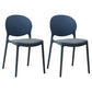 Scandinavian Plastic Dining Chair Open Back Side Chair with 4 Legs for Home Use Gray Blue Fabric 2 Piece Set Clearhalo ' kitchen&dining_furn' 'Dining Chairs' 'Dining Tables & Seating' 'dining_chair' 'furn' 'furn_dining_chair' 'Furniture' 'furniture_dining_chair' 'Kitchen & Dining Furniture' 'kitchen' 3836588