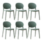 Scandinavian Plastic Dining Chair Open Back Side Chair with 4 Legs for Home Use Green Plastic & Acrylic 6 Piece Set Clearhalo ' kitchen&dining_furn' 'Dining Chairs' 'Dining Tables & Seating' 'dining_chair' 'furn' 'furn_dining_chair' 'Furniture' 'furniture_dining_chair' 'Kitchen & Dining Furniture' 'kitchen' 3836620