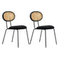 Nordic Style Armless Metal Dining Chairs Open Back Dining Side Chair for Home Use Black 2 Piece Set Clearhalo ' kitchen&dining_furn' 'Accueil' 'Dining Chairs' 'Dining Tables & Seating' 'dining_chair' 'furn' 'furn_dining_chair' 'Furniture' 'furniture_dining_chair' 'Kitchen & Dining Furniture' 'Kitchen Furniture' 'kitchen' 3836633