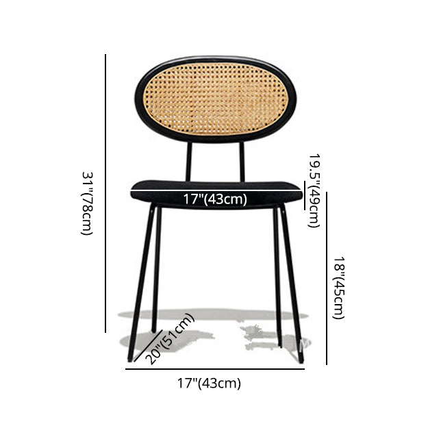 Nordic Style Armless Metal Dining Chairs Open Back Dining Side Chair for Home Use Clearhalo ' kitchen&dining_furn' 'Accueil' 'Dining Chairs' 'Dining Tables & Seating' 'dining_chair' 'furn' 'furn_dining_chair' 'Furniture' 'furniture_dining_chair' 'Kitchen & Dining Furniture' 'Kitchen Furniture' 'kitchen' 3836639