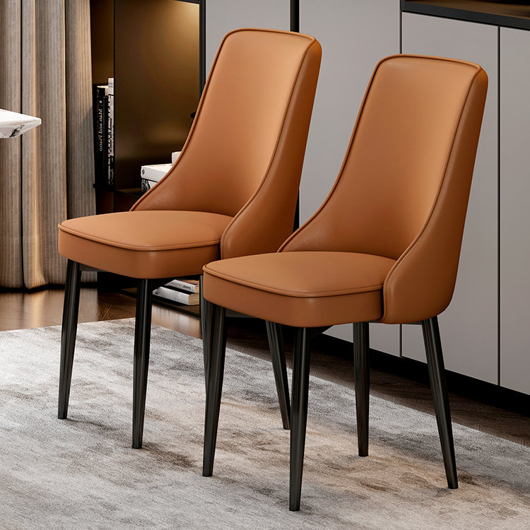 Scandinavian Style Metal Dining Chairs Dining Room Parsons Armless Chair Clearhalo ' kitchen&dining_furn' 'Dining Chairs' 'Dining Tables & Seating' 'dining_chair' 'furn' 'furn_dining_chair' 'Furniture' 'furniture_dining_chair' 'Kitchen & Dining Furniture' 'kitchen' 3836673