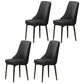 Scandinavian Style Metal Dining Chairs Dining Room Parsons Armless Chair Black 4 Piece Set Black Clearhalo ' kitchen&dining_furn' 'Dining Chairs' 'Dining Tables & Seating' 'dining_chair' 'furn' 'furn_dining_chair' 'Furniture' 'furniture_dining_chair' 'Kitchen & Dining Furniture' 'kitchen' 3836675