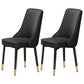 Scandinavian Style Metal Dining Chairs Dining Room Parsons Armless Chair Black 2 Piece Set Brass Gold Clearhalo ' kitchen&dining_furn' 'Dining Chairs' 'Dining Tables & Seating' 'dining_chair' 'furn' 'furn_dining_chair' 'Furniture' 'furniture_dining_chair' 'Kitchen & Dining Furniture' 'kitchen' 3836680