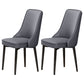 Scandinavian Style Metal Dining Chairs Dining Room Parsons Armless Chair Dark Gray 2 Piece Set Black Clearhalo ' kitchen&dining_furn' 'Dining Chairs' 'Dining Tables & Seating' 'dining_chair' 'furn' 'furn_dining_chair' 'Furniture' 'furniture_dining_chair' 'Kitchen & Dining Furniture' 'kitchen' 3836686
