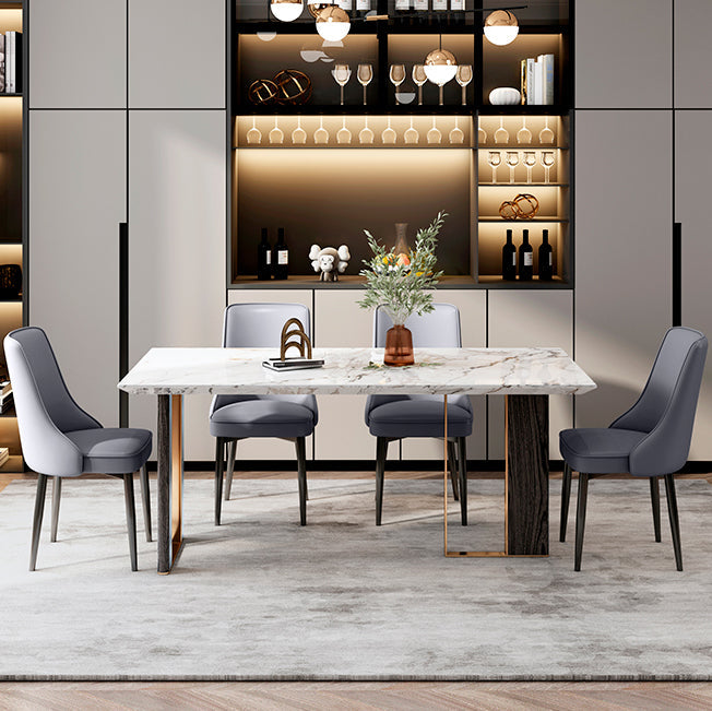 Scandinavian Style Metal Dining Chairs Dining Room Parsons Armless Chair Clearhalo ' kitchen&dining_furn' 'Dining Chairs' 'Dining Tables & Seating' 'dining_chair' 'furn' 'furn_dining_chair' 'Furniture' 'furniture_dining_chair' 'Kitchen & Dining Furniture' 'kitchen' 3836690