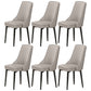 Scandinavian Style Metal Dining Chairs Dining Room Parsons Armless Chair Light Gray 6 Piece Set Black Clearhalo ' kitchen&dining_furn' 'Dining Chairs' 'Dining Tables & Seating' 'dining_chair' 'furn' 'furn_dining_chair' 'Furniture' 'furniture_dining_chair' 'Kitchen & Dining Furniture' 'kitchen' 3836699