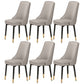 Scandinavian Style Metal Dining Chairs Dining Room Parsons Armless Chair Light Gray 6 Piece Set Brass Gold Clearhalo ' kitchen&dining_furn' 'Dining Chairs' 'Dining Tables & Seating' 'dining_chair' 'furn' 'furn_dining_chair' 'Furniture' 'furniture_dining_chair' 'Kitchen & Dining Furniture' 'kitchen' 3836702