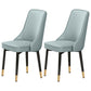 Scandinavian Style Metal Dining Chairs Dining Room Parsons Armless Chair Light Blue 2 Piece Set Brass Gold Clearhalo ' kitchen&dining_furn' 'Dining Chairs' 'Dining Tables & Seating' 'dining_chair' 'furn' 'furn_dining_chair' 'Furniture' 'furniture_dining_chair' 'Kitchen & Dining Furniture' 'kitchen' 3836718