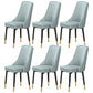 Scandinavian Style Metal Dining Chairs Dining Room Parsons Armless Chair Light Blue 6 Piece Set Brass Gold Clearhalo ' kitchen&dining_furn' 'Dining Chairs' 'Dining Tables & Seating' 'dining_chair' 'furn' 'furn_dining_chair' 'Furniture' 'furniture_dining_chair' 'Kitchen & Dining Furniture' 'kitchen' 3836720