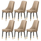Scandinavian Style Metal Dining Chairs Dining Room Parsons Armless Chair Khaki 6 Piece Set Brass Gold Clearhalo ' kitchen&dining_furn' 'Dining Chairs' 'Dining Tables & Seating' 'dining_chair' 'furn' 'furn_dining_chair' 'Furniture' 'furniture_dining_chair' 'Kitchen & Dining Furniture' 'kitchen' 3836726